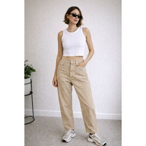 Refuge NWT Corduroy High Rise Mom Jeans in Camel